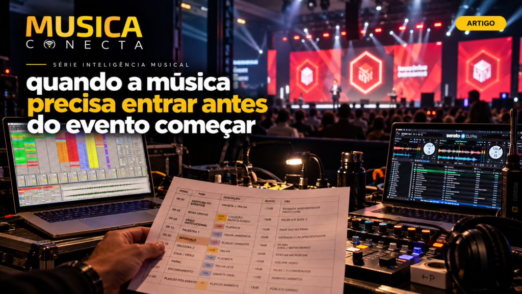 Série Inteligência Musical: quando a música precisa entrar antes do evento começar