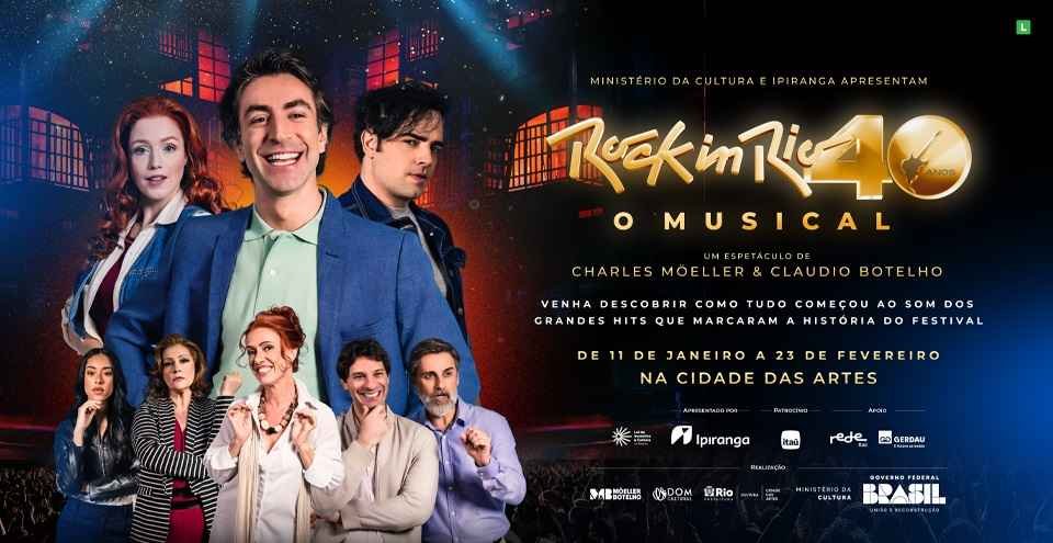 Rock in Rio celebra 40 anos com musical inédito sobre a história do festival