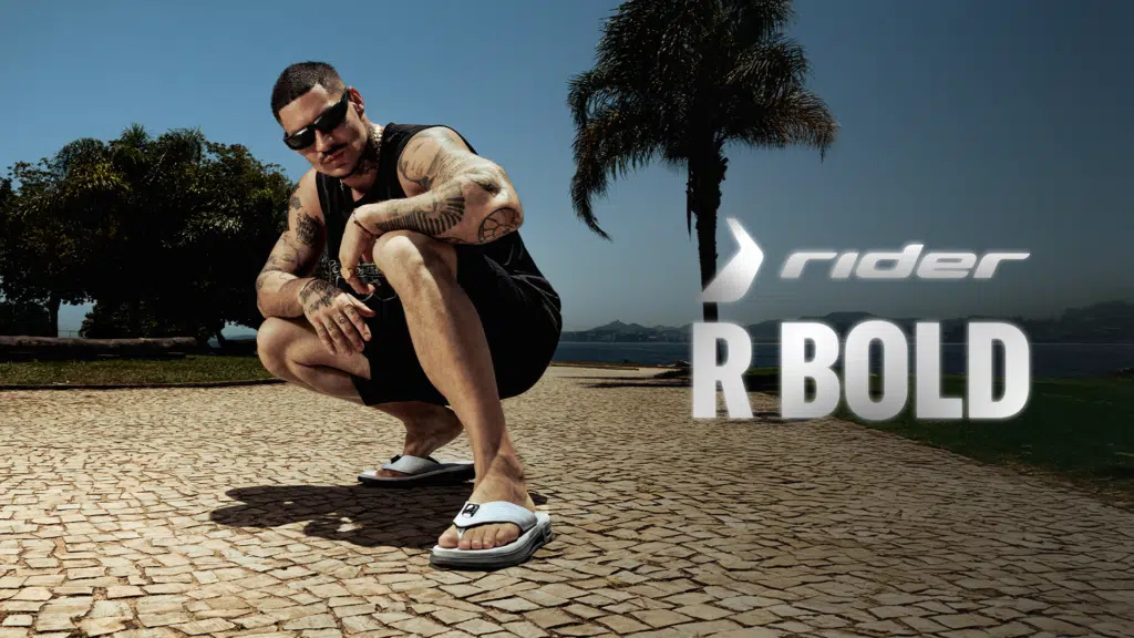 Rider mergulha no rap carioca com Filipe Ret e Sain para campanha da linha R Bold